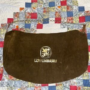 Lowenbrau beer leather apron advertising 44”